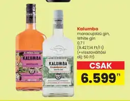 Spar Kalumba maracujáízú gin, White gin ajánlat