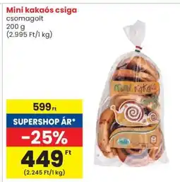 Spar Mini kakaós csiga ajánlat