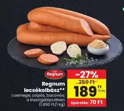 Spar Regnum lecsókolbász ajánlat