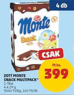 PENNY Zott Monte Snack Multipack ajánlat