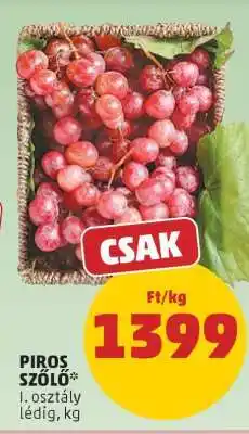 PENNY Piros szőlő ajánlat