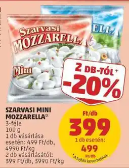 PENNY SZARVASI Mini mozzarella ajánlat