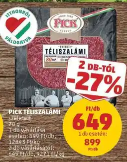 PENNY PICK Téliszalámi ajánlat