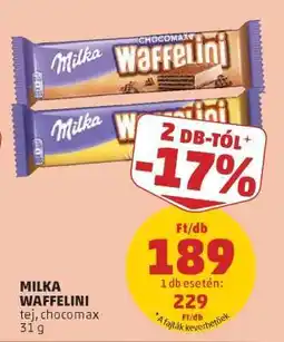 PENNY MILKA Waffelini ajánlat