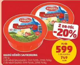 PENNY Hajdú Körös sajtkorong ajánlat