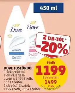 PENNY Dove tusfürdő ajánlat