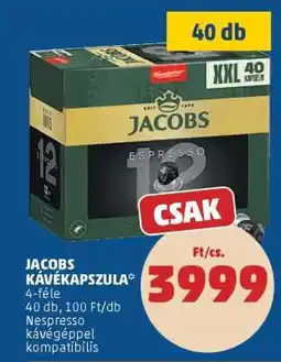 PENNY Jacobs kávékapszula ajánlat