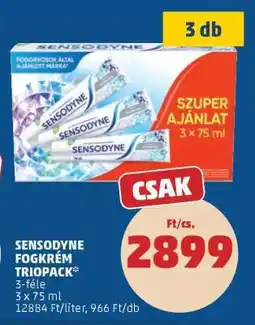 PENNY Sensodyne Fogkrém Triopack ajánlat
