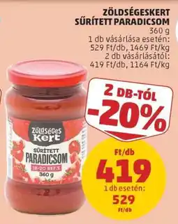 PENNY Zöldségeskert Sűrített Paradicsom ajánlat