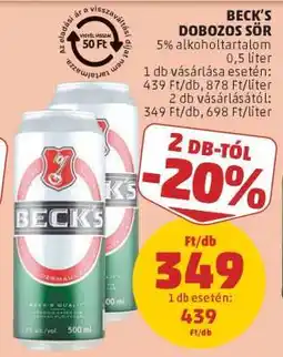 PENNY BECK'S DOBOZOS SÖR ajánlat