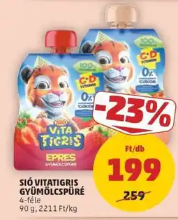 PENNY Sió Vitatigris gyümölcspüré ajánlat