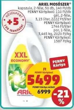 PENNY ARIEL Mosószer ajánlat
