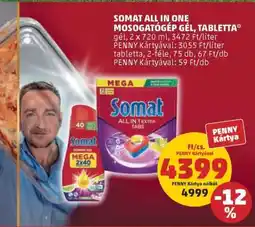 PENNY Somat All in One Mosogatógép Gel, Tabletta ajánlat
