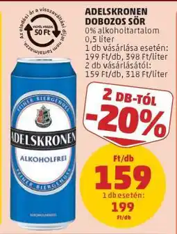 PENNY Adelskronen Dobozos Sör ajánlat