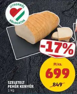 PENNY Szeletelt fehér kenyér ajánlat