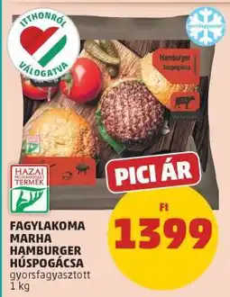 PENNY Fagylakoma Marha Hamburger Húspogácsa ajánlat