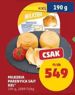 PENNY Milkeria Parenyica Sajt XXL ajánlat