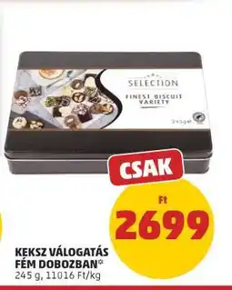 PENNY Keksz válogatás fém dobozban ajánlat