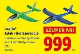 Lidl Lupilu Játék vitorlázórepülő ajánlat