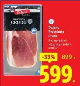 Lidl Dulano Prosciutto Crudo ajánlat