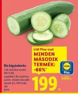 Lidl Bio kígyóuborka ajánlat