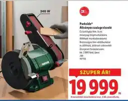 Lidl PARKSIDE Állványos szalagcsiszoló ajánlat