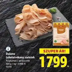 Lidl DULANO Leheletvékony szeletek ajánlat