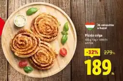 Lidl Pizzás csiga ajánlat
