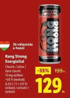 Lidl KONG STRONG Energiaital ajánlat