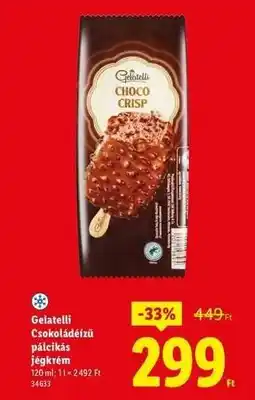 Lidl GELATELLI Csokoládéízű pálcikás jégkrém ajánlat