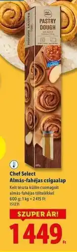 Lidl Chef Select Almás-fahéjas csigaalap ajánlat