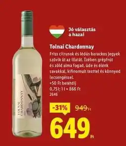 Lidl TOLNAI Chardonnay ajánlat