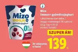 Lidl MIZO Immun+ gyümölcsjoghurt ajánlat