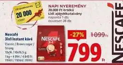 Lidl NESCAFÉ 3in1 instant kávé ajánlat