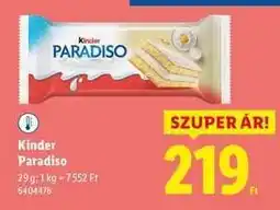 Lidl KINDER Paradiso ajánlat