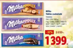 Lidl MILKA Táblás csokoládé ajánlat