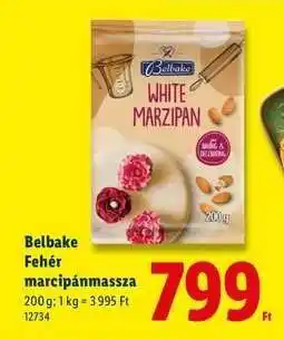 Lidl BELBAKE Fehér marcipánmassza ajánlat