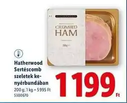 Lidl Hatherwood Sertéscomb szeletek kenyérbundában ajánlat