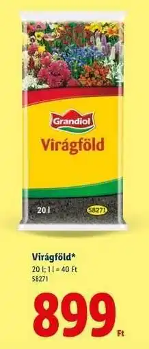 Lidl Virágföld ajánlat