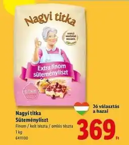 Lidl NAGYI TITKA Süteményliszt ajánlat