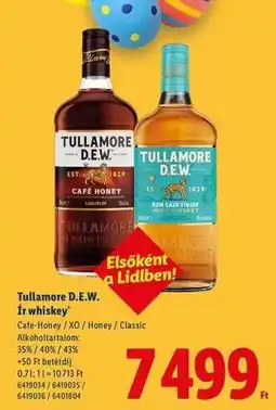 Lidl TULLAMORE D.E.W. ÍR WHISKEY ajánlat