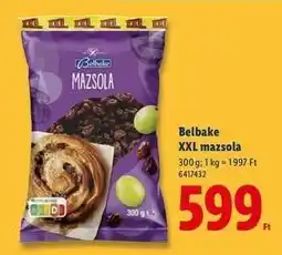 Lidl Belbake XXL mazsola ajánlat