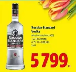 Lidl RUSSIAN STANDARD Vodka ajánlat