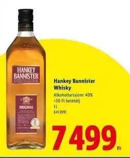 Lidl HANKEY BANNISTER Whisky ajánlat