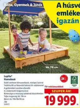 Lidl Lupilu Homokozó ajánlat
