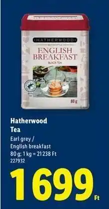 Lidl Hatherwood Tea ajánlat