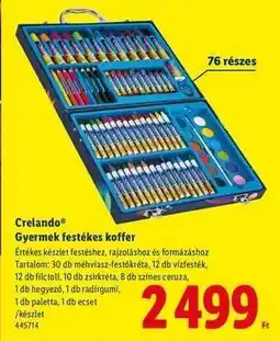 Lidl Crelando Gyermek festékes koffer ajánlat