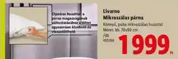 Lidl Livarno Mikroszálas párna ajánlat