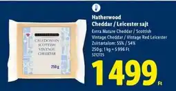 Lidl Hatherwood Cheddar / Leicester sajt ajánlat