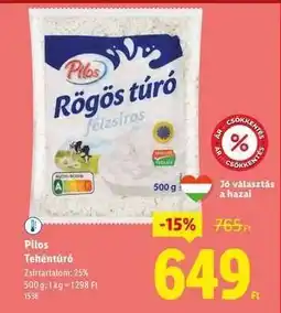 Lidl PILOS Tehéntúró ajánlat
